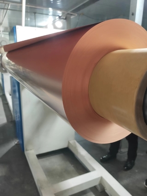 Double Shiny Copper Metal Foil Roll, lembaran Foil Logam Tembaga Elektrik