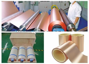 Tunggal Berwarna Ganda Tembaga Tembaga Foil 500 - 5000 Meter Length Per Roll