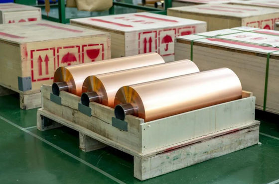 105μm Tinggi Precision Ultra Wide Calendered Tepi Foil Tembaga