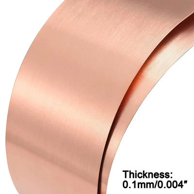 O Foil tembaga yang digulung panas Strip tembaga 0.1 mm tebal