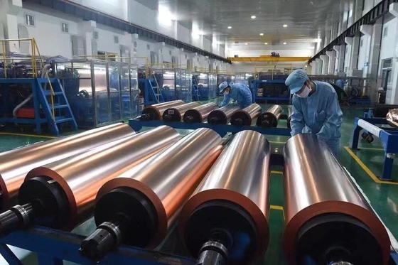 12um Ketahanan Korosi Rolled Copper Foil RA Copper Foil Dengan Nikel Plating